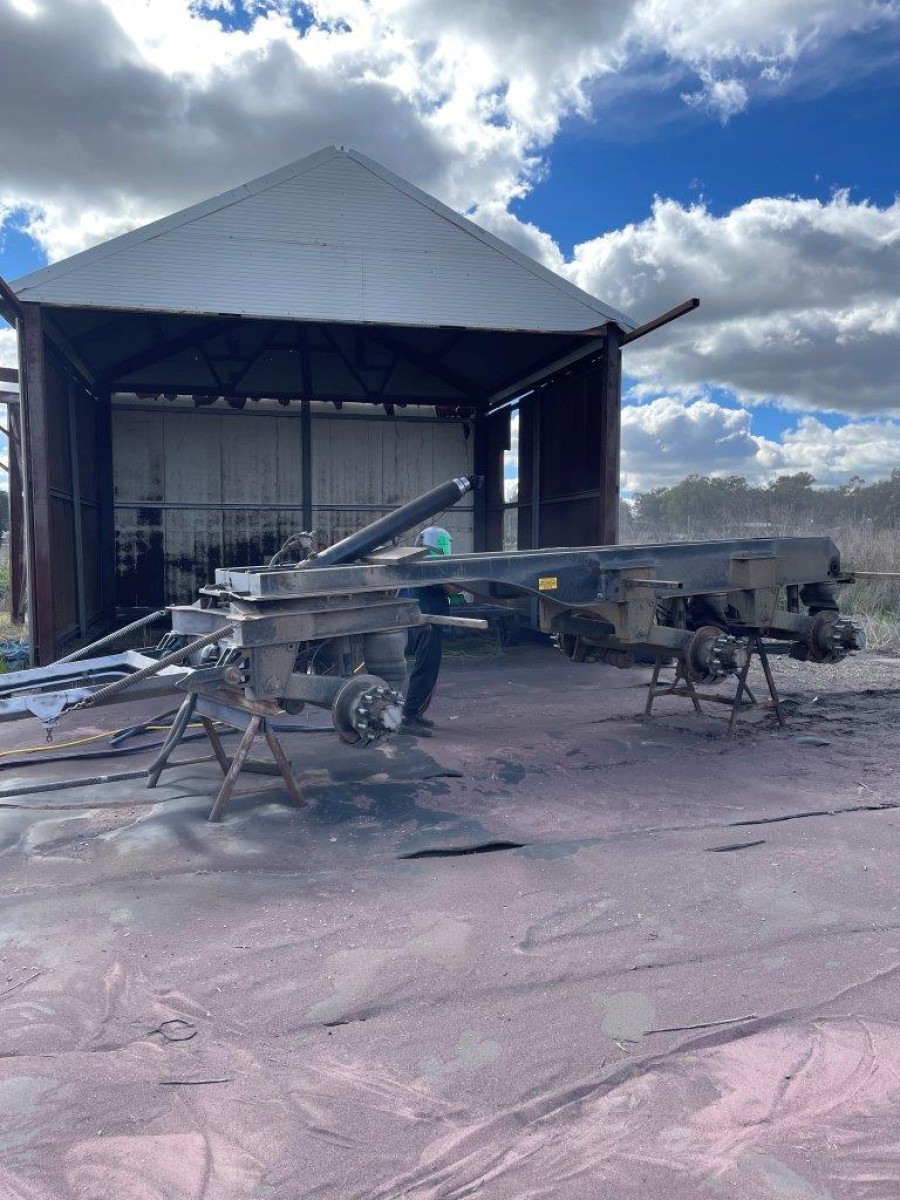 Mobile Sandblasting Super Dog Trailer, Inverell